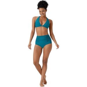 NWT Halara Tummy Control High Waisted Bikini 2 Piece Swimsuit Medium